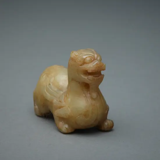 Ming Dynasty 1368-1644 jade Pixiu figure,